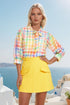 Viola Blouse - Tuscana Plaid